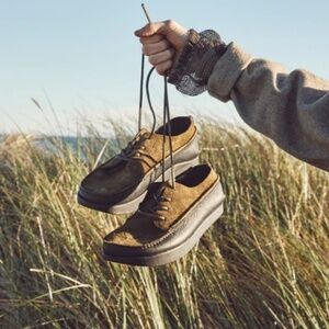 Yogi x Nigel Cabourn Finn II on Negative Heel - Black/Khaki - Size UK 45 / US 11